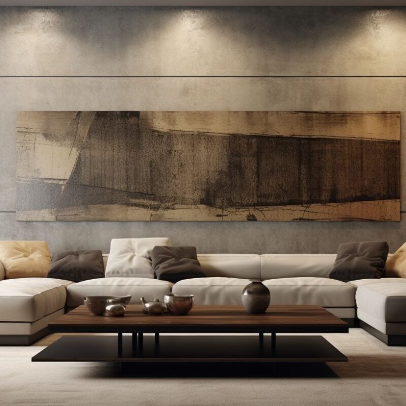 sophisticated interior space in Sydney with walls featuring popular Venetian plaster textures